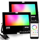  Led Flood Light 30w Outdoor Rgb Color Changing  Smart Floodlights Rgbw 2700k 
