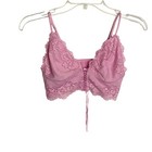 Free People Intimately  Caroline Bralette Sz Small Euphoric Lilac Wire Free