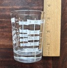 Vtg Mid Century 4 Oz  Jigger Bar   Kitchen Libby Professional Measuring Glass