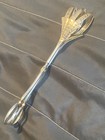 Antique Silver Plated Asparagus Serving Tongs Scissor Claw Ornate Patented