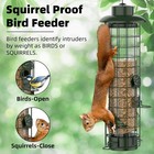 New squirrel Proof Bird Feeder metal Mesh Bird Feeders 3lb Large Capacity green