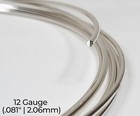 940 Argentium Silver Wire   Round  Half Hard   12-30 Gauge   1-10 Ft   Usa