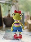 Handmade Amigurumi Frog Doll     Crochet Plush Toy     Stuffed Animal Gift 24cm