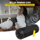 Welded Wire Fence Vinyl Coated Chicken Rabbit Mesh 1 x1  16 Gauge 48 x50 