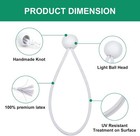 30pc White Ball Bungee Cords 6 9 11 Inch Heavy Duty Tie Down For Tarp Canopy