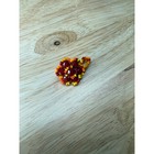 Handmade Mexican Beaded Flower Ring Size 10 Artisan Woven Statement