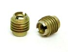 10 Pack 1 4 -20 Steel Slotted Threaded Inserts For Wood 3 8  Od X 1 2  Length Es