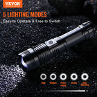 10000 Lumen Tactical Led Flashlight Rechargeable Zoom 5-mode 1700ft Power Bank