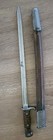 Simson Suhl Co  German Early One-piece Grip Bayonet And Leather Scabbard 2452  
