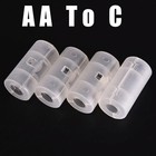 Aa To C Size Battery Converter Adapto adapter Case Holder Storage Plastic Box