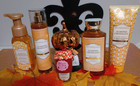 New Bath   Body Works Almond Croissant 7 Pc Set With Jam Pocketbac Holder