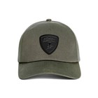 Genuine Lamborghini Black Shield Logo Cap Army Green