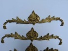 5 French Inspired Wall Crest Pediment Gold Ornate Scroll Style Decorative 15 5