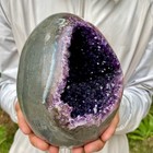 4 82lb Large Natural Amethyst Geode Quartz Cluster Crystal Egg Specimen Healing