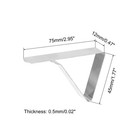 Tablecloth Clips 75mm X 45mm 430 Stainless Steel Table Cloth Holder Silver 24pcs