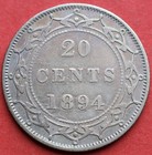 1894 Newfoundland 20 Cents Obverse 1 - Vf - Lot 10813