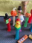 Vintage Pez Dispensers Lot Of 12 Super Hero holiday taco Bell Chihuahua 
