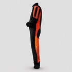 Vintage Aerofil Skydiving Jumpsuit Black Orange France Freefall Flight Suit M l
