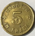 San Francisco California   The Globe Saloon Listed Trade Token 