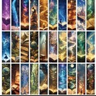 5 Bookmarks Books Art Forest Space Magic Mystery Fantasy Wonder Vivid Book Marks