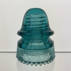 Blue Aqua Cd 162  080  Hg Co Transition Embossed Glass Insulator
