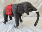 Steiff Grey Felt Elephant On Wheels  420115  Medallion Club 1997 98