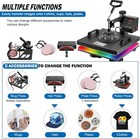 15 x15  5in1 T-shirt Heat Press Machine Digital Transfer Sublimation Swing Away