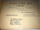 Detroit Black Church Birthday Record 1970 St  Paul Directory Genealogy