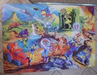 1983 Masters Of The Universe He-man 300 Piece Golden Puzzle  replacement Pieces 