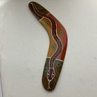 Authentic Australian Waterhole Dreaming Boomerang Hand Painted 12    Aboriginal