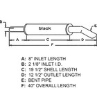 Muffler Fits Massey Ferguson 175 165 180 523394m95