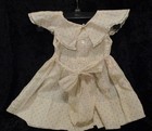 1950 s Toddler White W pink   Blue Dots Lace Edged Scalloped Collar Dress Sz  3t