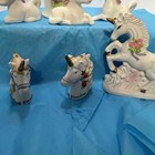 Lot Of 7 Unicorns Porcelain Figurines  Made In Taiwan     