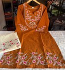 Pakistani Beautiful Cotton Kurta Palazzo Set Indian Women Ethnic Kurti Cord Set