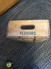 Vintage 1966 Vernor s Ginger Ale Wooden Beverage Crate - Stamped 2-66