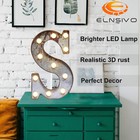 Led Marquee Light Up Letters Industrial Vintage Style Lighted Rust Brown 