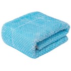 Fuzzy Sherpa Reversible Blanket For Baby  Soft Warm 40     60     Sherpa  Ice Blue
