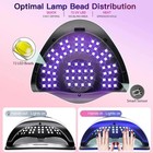320w Uv Led Nail Lamp Professional Dryer 72 Beads 4 Timers Sensor For Home Salon