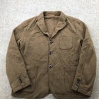 Barena Venezia Blazer Mens Eur 58 Brown Wool Blend Knit Jacket Italy