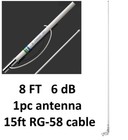 Shakespeare Vhf Boat Antenna 8ft Marine Radio Centennial Classic White W cable