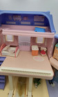 Vtg Fisher Price Loving Family Grand 3 Level Dollhouse 37 Foldup Furniture Dolls