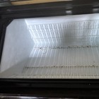 Countertop Refrigerated Curved Glass Display Case  1 Shelf  Full Service