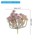 Mini Artificial Succulent Plants Unpotted Fake Succulents Picks Purple