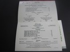 2 Old 1960 s - Illinois Central Railroad - Train Menus
