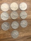 Peace Silver Dollars 1921-1935 Lot Of 5 Uncirculated 90  Silver Coin Mixed Year