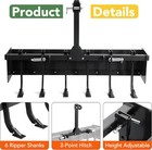55  Width Box Blade Box Scraper W  6 Scarifier Shanks For Cat 0   Cat 1 Tractors