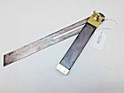 T Bevel  Woodworkers 10  Long Blade Vintage Sliding T Bevel  Steel  Brass  Wood