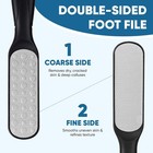 Double Sided Foot File And Callus Remover  Stainless Steel Waterproof Foot