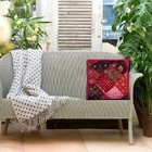 Decorative Home Decor 24 X 24 In Boho Cushion Cover Beaded Boho Sofa Pillow Case