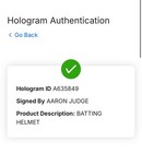 Aaron Judge Signed Yankees Baseball Helmet Mlb Full Size Autograph Fanatics Coa